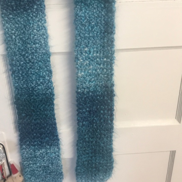 Long Blue Scarf - Picture 4 of 5